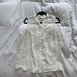 Calvin Klein size L blouse with front pleat detail